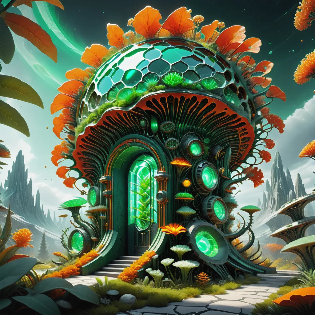 ((best quality)), ((masterpiece)), ((realistic,digital art)), (hyper detailed),DonMG414XL, biomorphic, Biomimetic, botanical, bio, organic, Neural Network Data Tower, Dolomite stone, Bioluminescent Phytoplankton, Motion Sensor Lights, octane rendering, raytracing, volumetric lighting, Backlit,Rim Lighting, 8K, HDR, <lora:DonMG414XL-000016:1>, ((best quality)), ((masterpiece)), ((realistic,digital art)), (hyper detailed), Microscopic Creation, Ground Fault Protection,Stators,Mosaic Patterns, Stippled, Cracked, , octane rendering, raytracing, volumetric lighting, Backlit,Rim Lighting, 8K, HDR, <lora:add-detail-xl:.8>