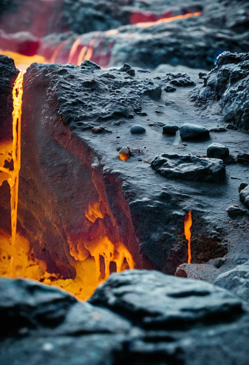 score_9, score_8_up, score_7_up, lava, rocks, close-up, scenery, environment, steam, highly detailed, film grain, <lora:zy_Realism_Enhancer_v2:0.9>
