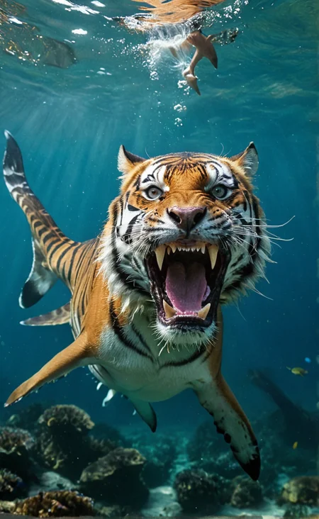 [Shark : Tiger and Shark hybrid:0.35]