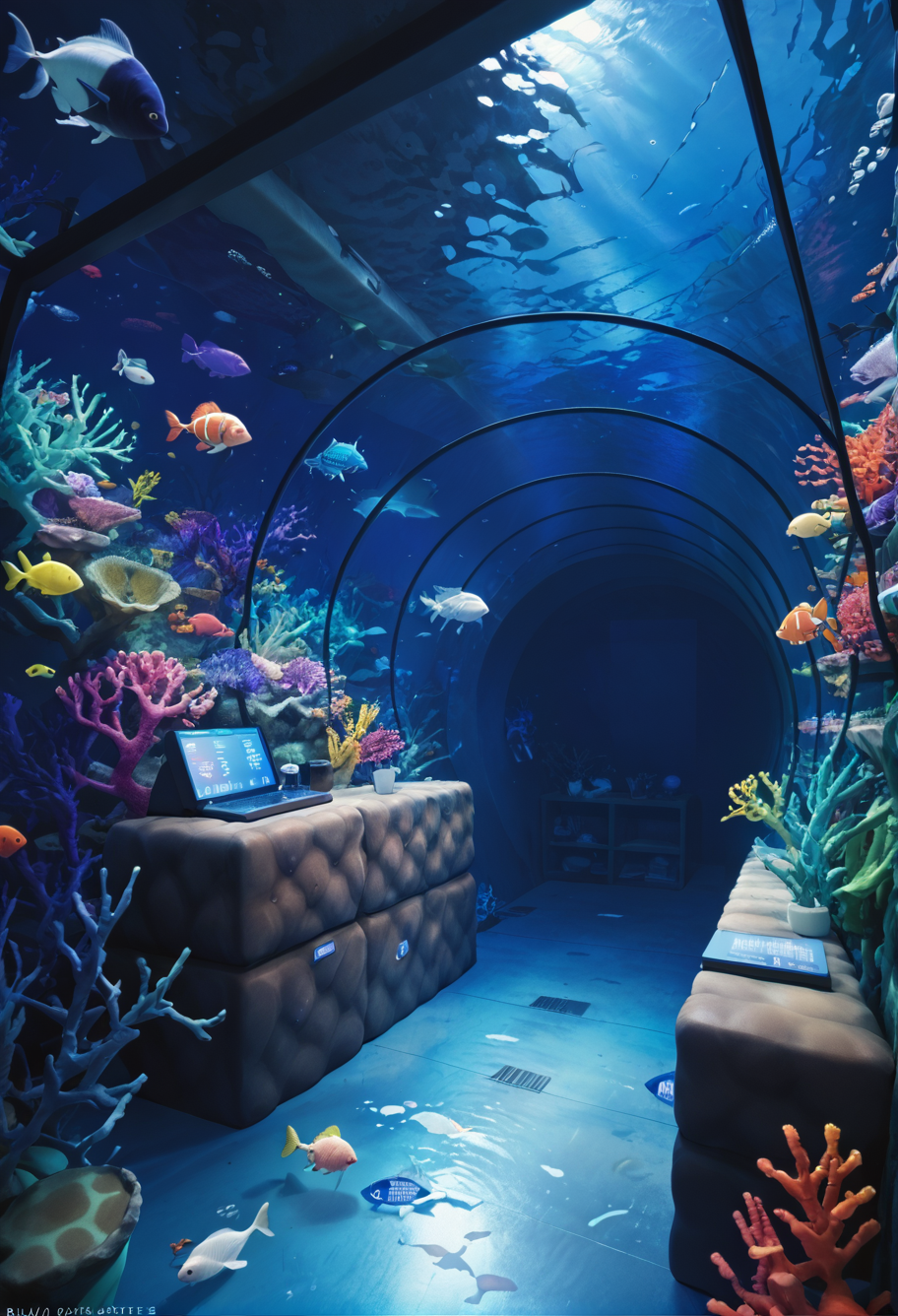 ,ruanyi1155,aquarium,indoors,underwater,<lora:1155 aquarium_v1_pony:1>, score_9,score_8_up,score_7_up,,8k,1girl,solo,,