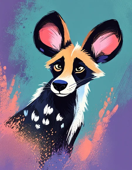 novuschroma style african wild dog <lora:163_novuschromaSXL_a6:1>, <lora:sdxl_lightning_8step_lora:1>