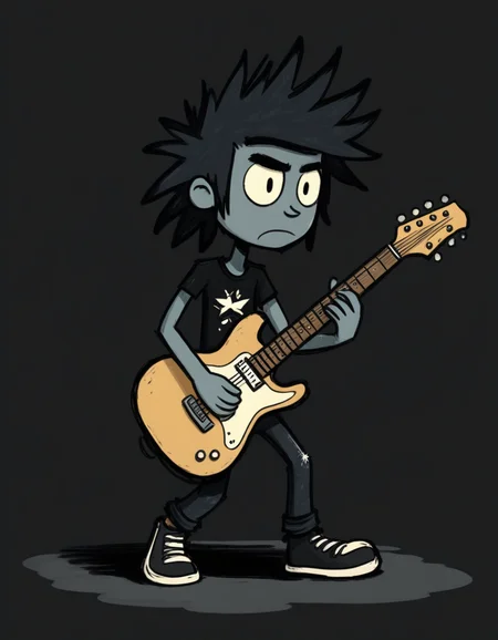 novuschroma style rock star with a guitar <lora:105_novuschroma_1:1>
