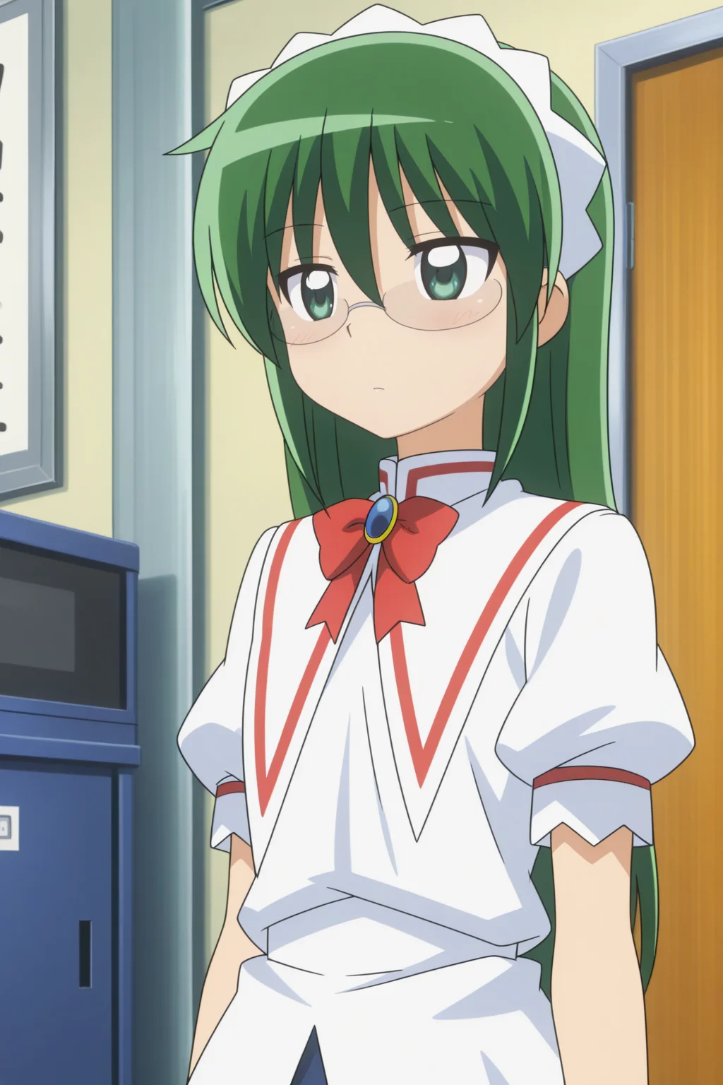 Saki Kijima, glasses, newest <lora:Hayate_no_Gotoku_-_Saki_Kijima_-_illustrious_s2:0.8>