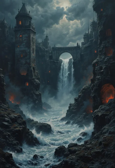 d1eselc0re,
high-contrast palette, highly detailed, cinematic, modern art, high-contrast palette, timeless feeling, cinematic quality ||
The Great Flood
