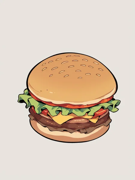 score_9, score_8_up, score_7_up, score_6_up, <lora:l0g0XLP:1> l0g0, simple background, burger mimic,