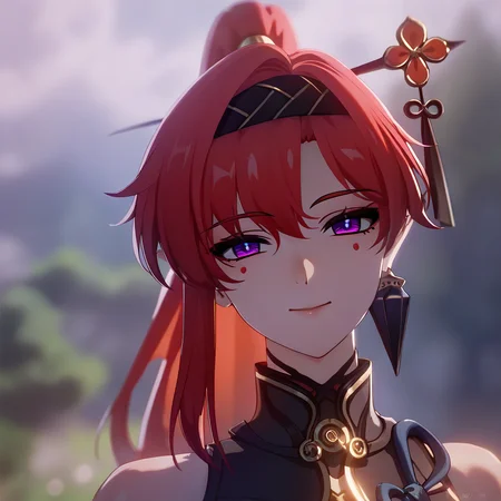score_9, score_8_up, score_7_up,Best quality, masterpiece, ultra high res, dynamic lighting, cinematic lighting, yinlinx, 1girl, wearing echoset1, dot eyeliner, purple eyes, light smile, closed mouth, relaxed eyes, upper body, portrait,
<lora:yinlinx-000007:0.8> <lora:Beautiful outdoor-Countryside:0.8> Beautiful outdoor, outdoor