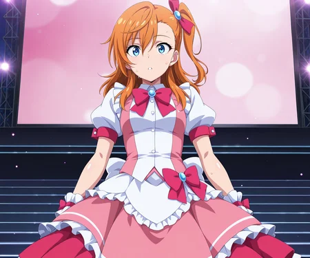 masterpiece, best quality, amazing quality, sfw, 1girl, solo, idol clothes <lora:Muimui style ILL-XL:1> muimui, anime coloring,