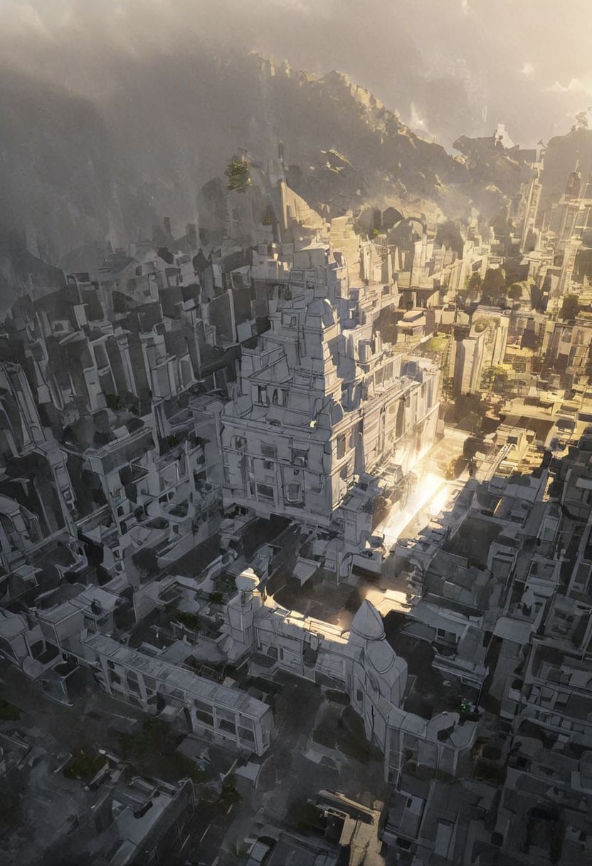 a professional hand sketch of architecture,
(POV view , DOF, first people view from the entrance, low angle shot:1.4),
(Ancient civilization, Alien Prometheus movie scene, dune movie scene:1.5), (The colonial city of the future, in the mist-filled Grand Canyon, on an unknown Earth-like planet, 2 moon on sky, Spaceship flight connects colonies, waterfulls:1.3), (Machu Picchu, a mountain settlement, incredibly spectacular:1.2), (Mario Botta:1.3), (avant-garde, future, reality, science fiction, photorealistic), (modern architecture:1.2), White limestone with black granite, fountain, waterfall, landmark, square, path, narrow street,
(Large Files, Ultra Realistic, 8K, 16k, FHD, HD, VFX, Perfect, Photography, composition, Architecture Sales Photography, Architecture Competition, Ultra High Resolution, Cinematography, High Resolution Image:1.1), (dramatic lighting, direct sunlight, ray tracing, clear shadow:1.2),  (real landscape:1.1), (blurred background:1.0), (urban background, more_details) ,
great lighting, extremely detailed, hillscastel, Neo Classic, Architecture sketch