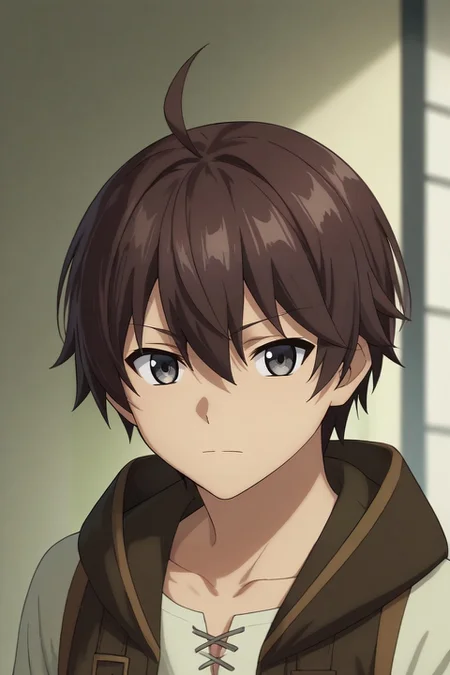 score_9, score_8_up, score_7_up, source_anime, rating_safe, , semi-realistic, looking at viewer, , 1boy, solo, male focus, <lora:noir_stalgia_pony:0.82>, noir_stalgia, brown hair, grey eyes, short hair, hair between eyes, bangs, ahoge, , , <lora:sdxl_lightning_8step_lora:1>