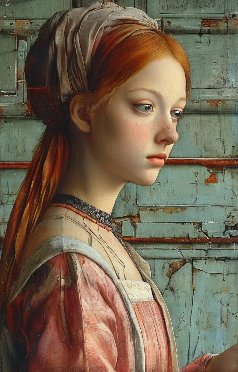 masterpiece,best quality,<lora:tbh197-sdxl:0.9>,illustration,style of Masaccio tech genius teenage girl
