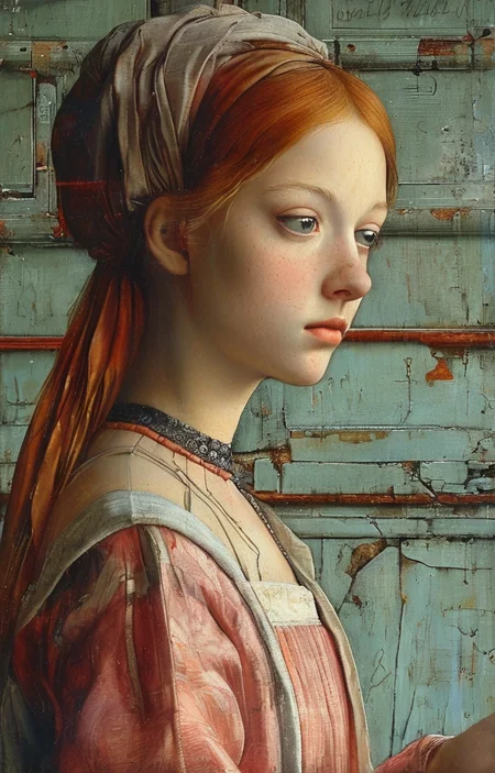 masterpiece,best quality,<lora:tbh197-sdxl:0.9>,illustration,style of Masaccio tech genius teenage girl
