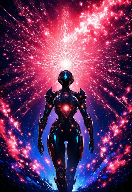 professional 3d model masterpiece,high score,great score,absurdres,  ., a very large and colorful space with a lot of fire and smoke in it's center and a star in the background [23], <lora:R0k00Gl0w1ngHD:1>, (R0k00Gl0w1ngHD, glowing, light particles, space art, generative art, Android Jones, Benoit B. Mandelbrot, fantasy art, concept art, fractals, abstract art), helmet removed [2],thighs [1], . octane render, highly detailed, volumetric, dramatic lighting