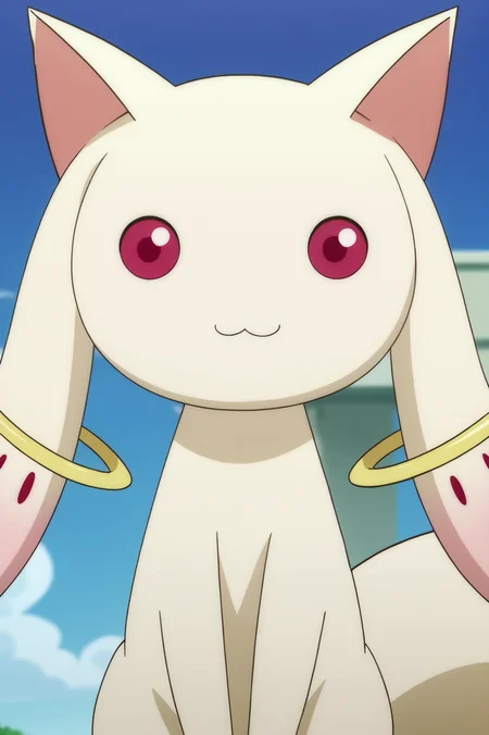 rating_safe, anime screencap, consistent background, Kyubey, light smile, upper body <lora:Madoka-Kyubey-PDXL:0.8>,