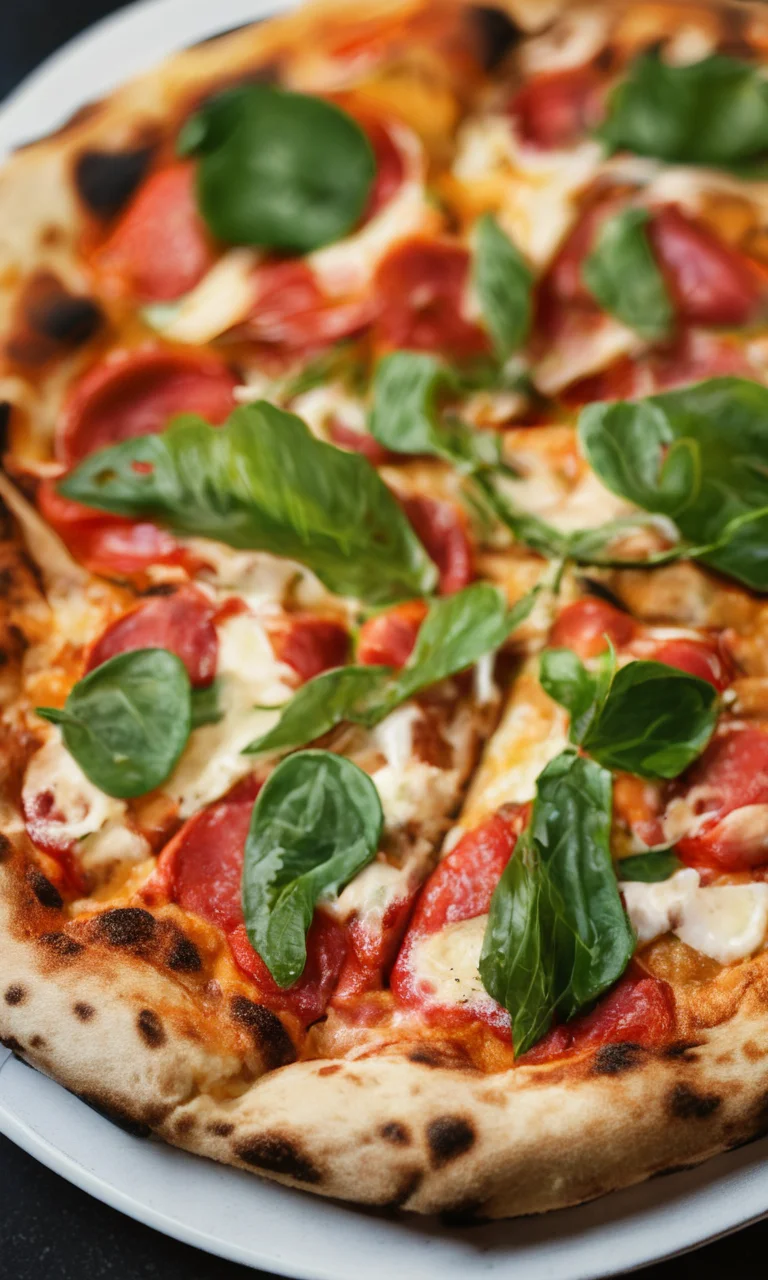 score_9, score_8_up, score_7_up, score_6_up, score_5_up, score_4_up, close up, pizza, commercial photo, p1zz4, artistic, table, toppings
