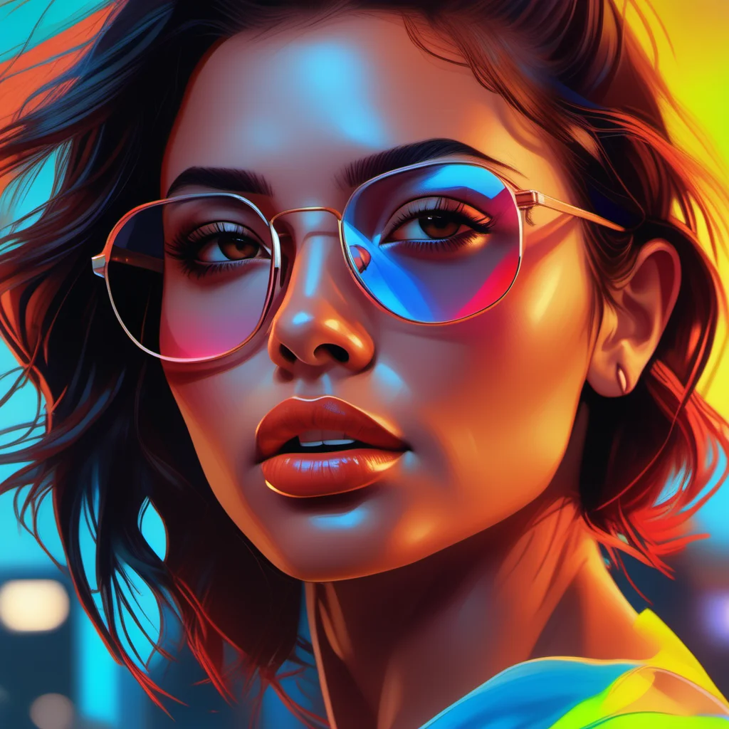 an image picture of a young beautiful gorgeous woman, colorful, <lora:NeonifyV2-000004:1> | neon realism