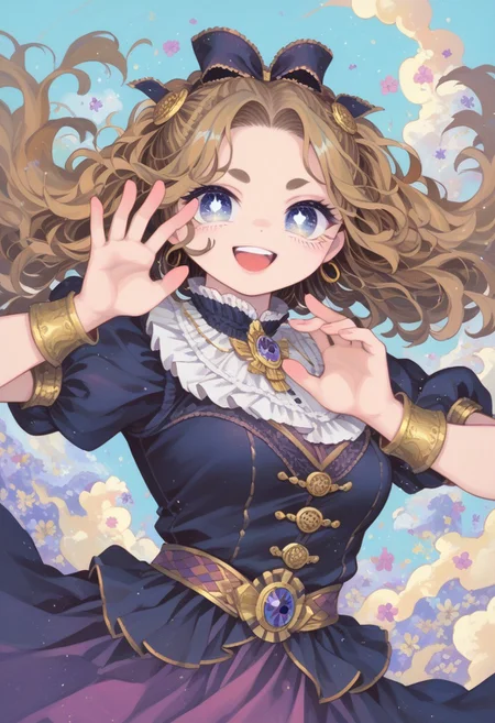 score_9, score_8_up, score_7_up,
masterpiece, best quality, detailed, amazing quality,
detailed background,
detailed eyes, clean eyes,
dynamic pose, happy,
solo, 1woman, woman,
easynegative,