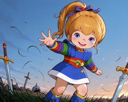IllusP0s, PonyScores7, source_anime, ah1, IllustriousQual, interesting, exciting, spectacular, wonderful,
BREAK (Rule of Thirds shot),
BREAK 1girl, <lora:Rainbow Brite Illustrious 1:0.8>, Rainbow Brite, Starlight, A white horse with a rainbow mane, <lora:shinyskin2:0.2>, glistening skin,
BREAK  (blonde hair), long hair, <lora:hairdetailpxl:0.2>, hairdetailpxl,
BREAK (blue eyes), <lora:expressive eyes:0.2>, expressive eyes, <lora:eyedetailpxl:0.2>, eyedetailpxl, <lora:Eyes_High_Definition:0.2>, EyesHD,
BREAK ((smile open eyes)), <lora:Expressive_H:0.2>, Expressiveh, <lora:Emotional_Anime_Expressions_PonyXL_Concept:0.2>, emotional, <lora:Best_Facial_Expression_LoRA_PONY:0.2>, looking at viewer, <lora:Detailed expressive EXEV style -XL Pony V1.0:0.2>, FaceDetail,
BREAK ((a surfer catching a wave at sunset)),
BREAK (sandrift black velvet mini skirt with a white sheer blouse and black thigh-high boots),
BREAK (((On the edges of a battlefield, a fey with armor of bone and a sword of grief siphons the sorrow from the fallen, their cries of anguish forming a choir that sings a lament so powerful it wilts the grass where blood was spilled))),
BREAK <lora:xl_more_art-full_v1:0.2>, <lora:aesthetic_anime_v1s:0.2>, <lora:EpicF4nta5yXL:0.2>, <lora:detailxl:0.2>, detailxl, <lora:Fant5yP0ny:0.2>, best quality, amazing quality, best aesthetic, absurdres, illustration, Volumetric_Lighting, ultra-detailed, very aesthetic, intricate details, 8k, masterpiece, best_quality
BREAK Stable_Yogis_PDXL_Positives, AS-Adult, <lora:Complicated fantasy portrait - XL Pony V2.0:0.2>, bad-hands-5, <lora:HDA_Detailer:0.3>,