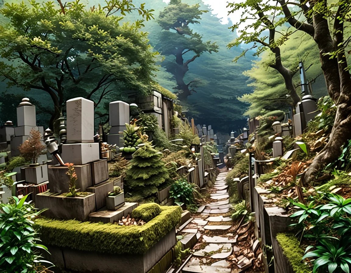 score_9, score_8_up, score_7_up, source_real,realistic, photorealistic, BREAK <lora:detailed_notrigger:1> <lora:zy_Detailed_Backgrounds_v1:1> extremely detailed, detailed background,
JapaneseCemetry, scenery, no humans, tombstone, grass, outdoors, tree, graveyard, plant, nature, day, <lora:BDpony_JapaneseCemetry_V1-6076:1>,