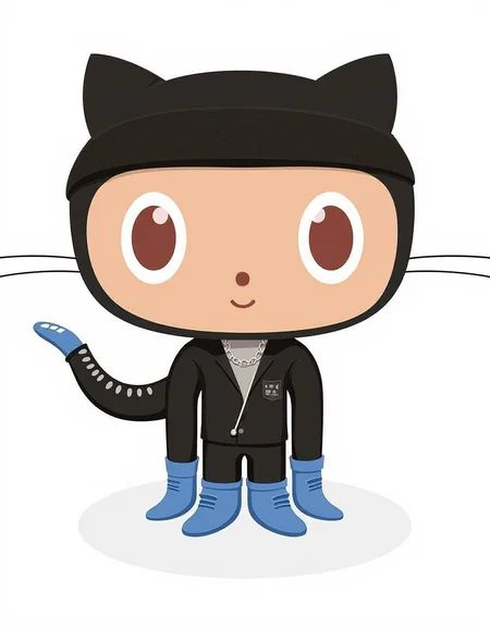 A graphic illustration of Octocat as Eminem.<lora:General Flux\octocat.safetensors:0.9:1.0>