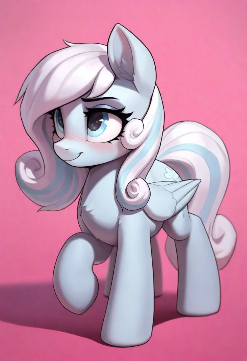 masterpiece, best quality, 32k, high resolution, absurdres, snowdrop, pegasus, furry