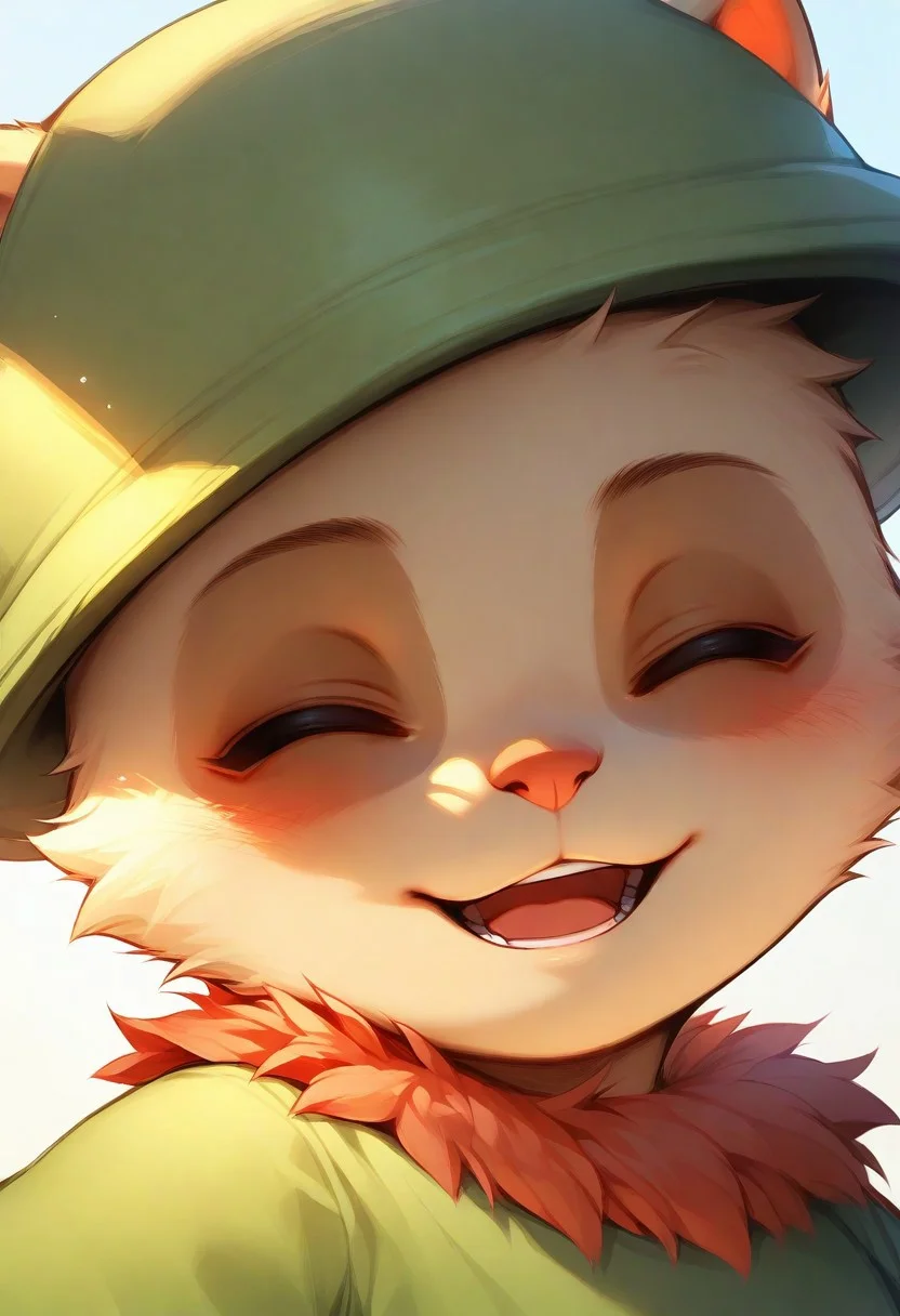 1boy, solo, teemo, ^ ^, masterpiece, best quality, very aesthetic