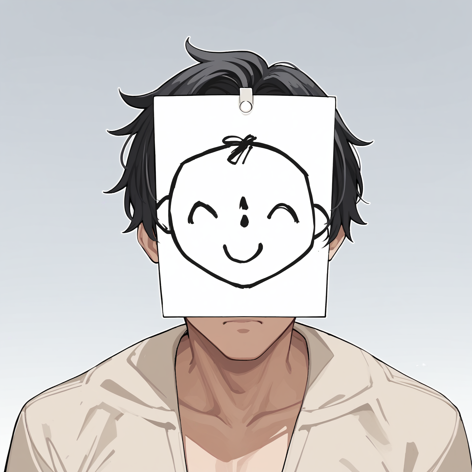 score_9, score_8_up, score_7_up, score_6_up, score_5_up, score_4_up, BREAK, cowboy shot, solo, 
 <lora:sensei-11:1>, senseidoodlemask, mask, black hair,