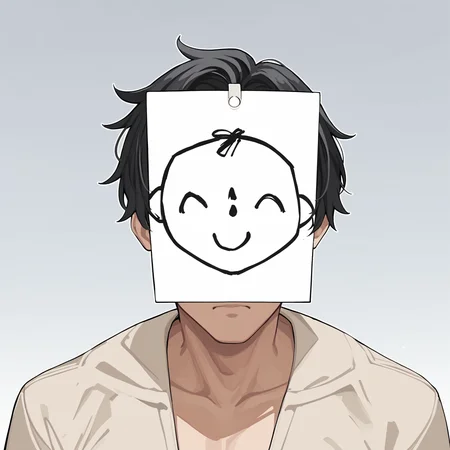 score_9, score_8_up, score_7_up, score_6_up, score_5_up, score_4_up, BREAK, cowboy shot, solo, 
 <lora:sensei-11:1>, senseidoodlemask, mask, black hair,