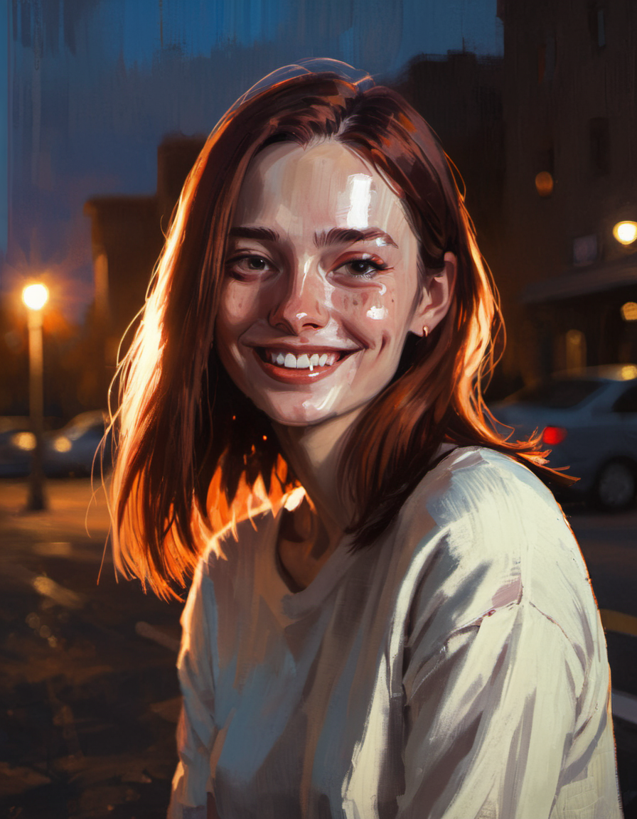cinematic lighting, surreal painting, smile,  instagram model posing, <lora:DiscoDeliriumXL-v1.2:1>