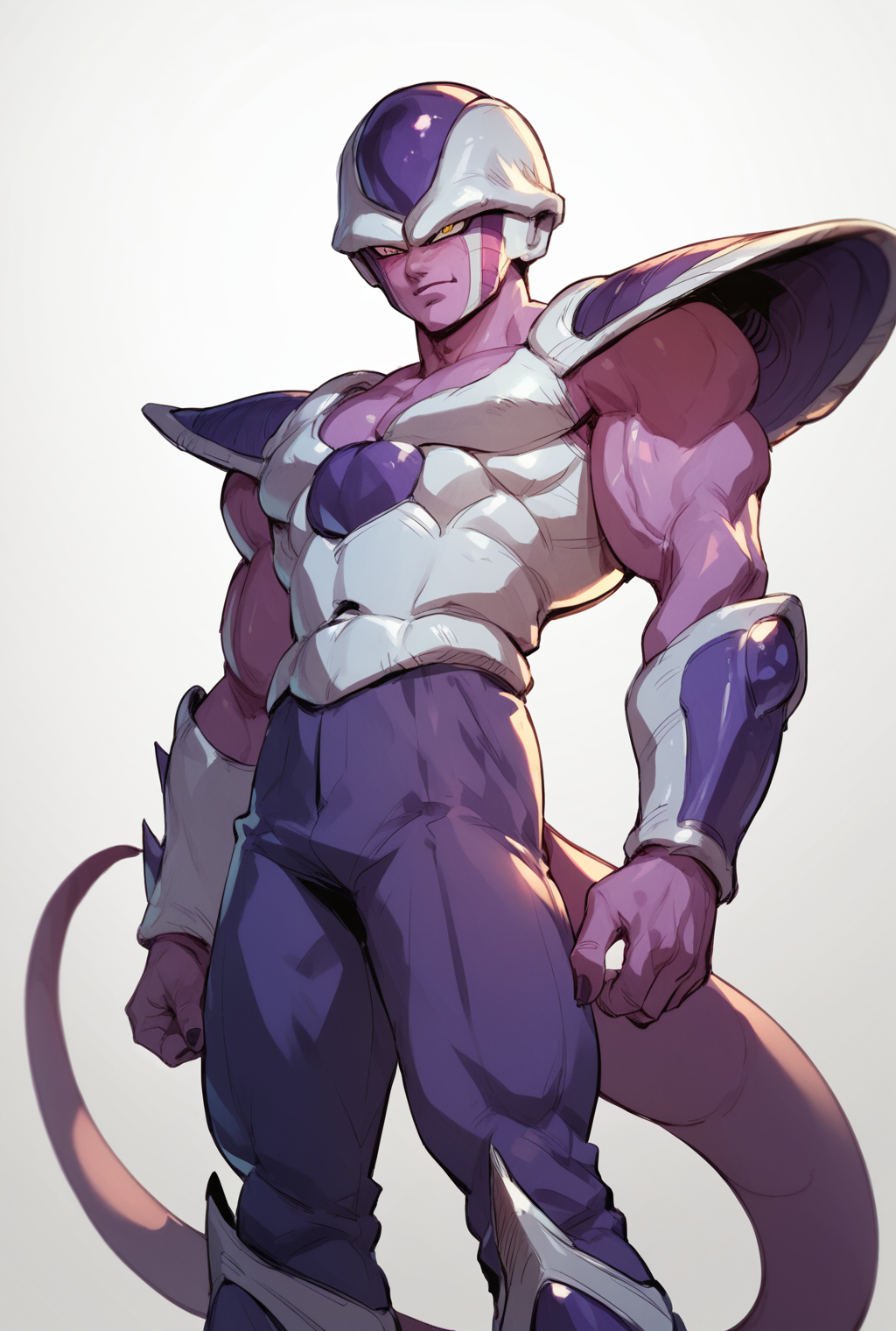 <lora:Friezas_Race_Dragon_Ball_Z_Frost_demon_Frieza_Clan:1> frost demon,, score_9, score_8_up, score_7_up, masterpiece, high quality, 8K, <lora:detailed_notrigger:1>