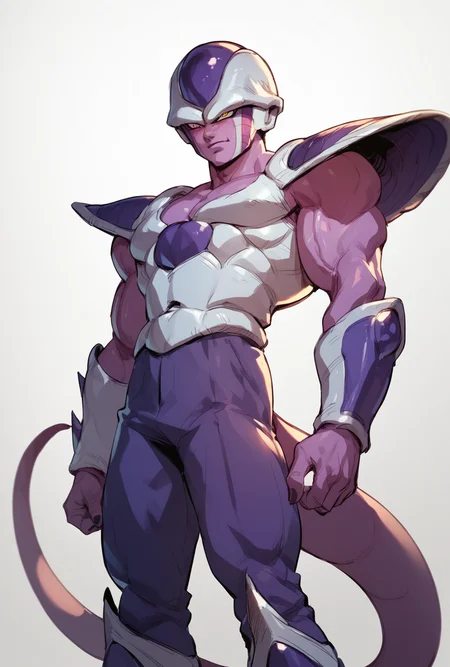 <lora:Friezas_Race_Dragon_Ball_Z_Frost_demon_Frieza_Clan:1> frost demon,, score_9, score_8_up, score_7_up, masterpiece, high quality, 8K, <lora:detailed_notrigger:1>