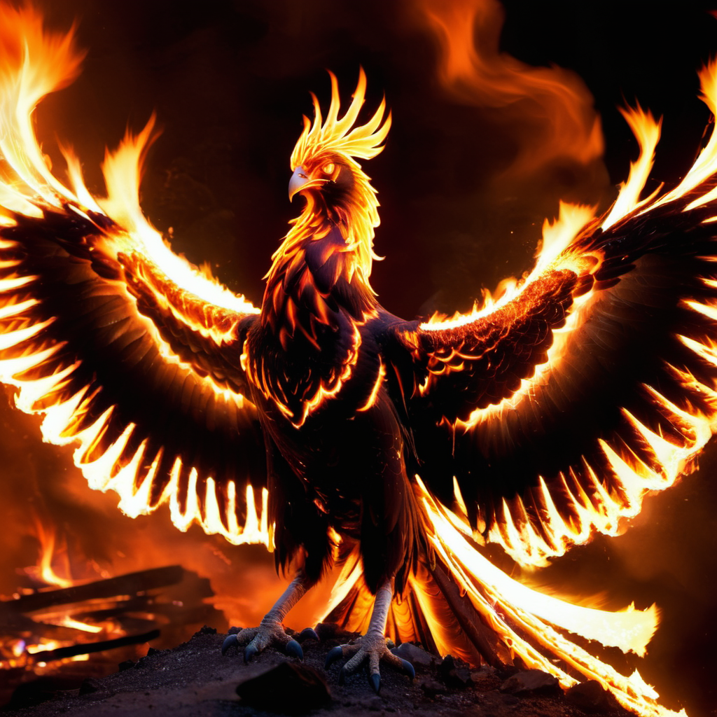 ((immolation)) phoenix,<lora:phoenix-000002:0.5>,