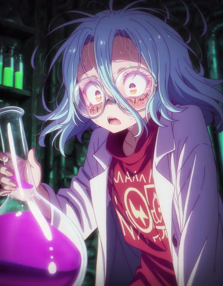 masterpiece, best quality, amazing quality, <lora:No_Game_no_Life:1> nogamenolifestyle, pretty face, mad scientist, chemicals, masterpiece, best quality, amazing quality, <lora:cfg_scale_boost:0.5>,