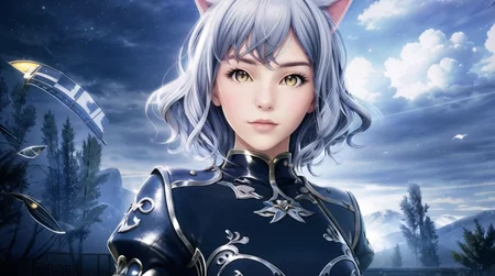 BDOgirl, neferpitou, cat ears, 1girl, yellow eyes,
(full body:1,5), (realistic:1.3), (extremely detailed CG unity 8k wallpaper, masterpiece, best quality, ultra-detailed, best shadow, volumetric lighting), (beautiful detailed face, beautiful detailed eyes), High contrast, (best illumination, an extremely delicate and beautiful),
mksks style, detailed background,