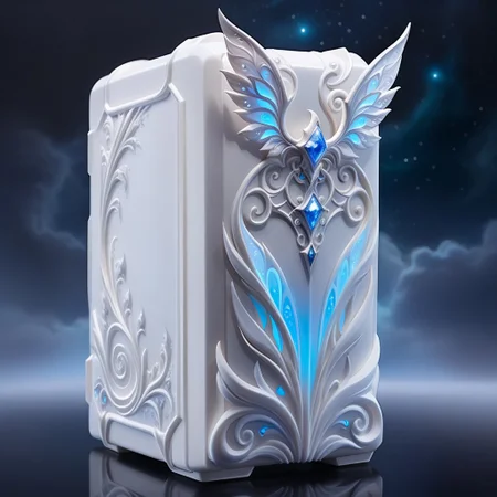 ethereal fantasy concept art of
computer case, made of white Resin, WhiteMold, 3d mold
. magnificent, celestial, ethereal, painterly, epic, majestic, magical, fantasy art, cover art, dreamy