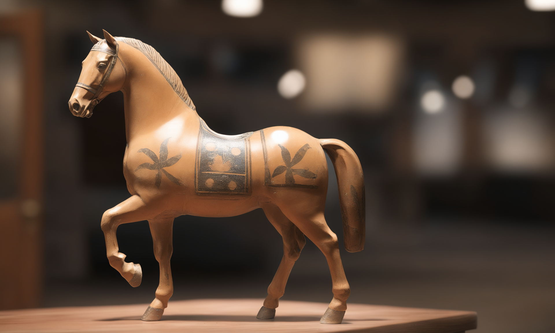 <lora:paintedpotterycd_xl-000004:0.8>,a handmade sculpture toy of a horse made of painted pottery in office scene,paintedpotterycd_xl,miniature,tilt-shift,solo,indoors,chinese zodiac,wooden table,cutie,cute,still life,animal statue,front view,facing viewer,looking at viewer,(Unbelievable Digital Artwork:1.3),fine art,CGSociety,ArtStation,master works, 8K, HDR, UHD, masterpiece, best quality, highly detailed, high resolution, finely detail, extremely detailed, ultra detailed, wallpaper
