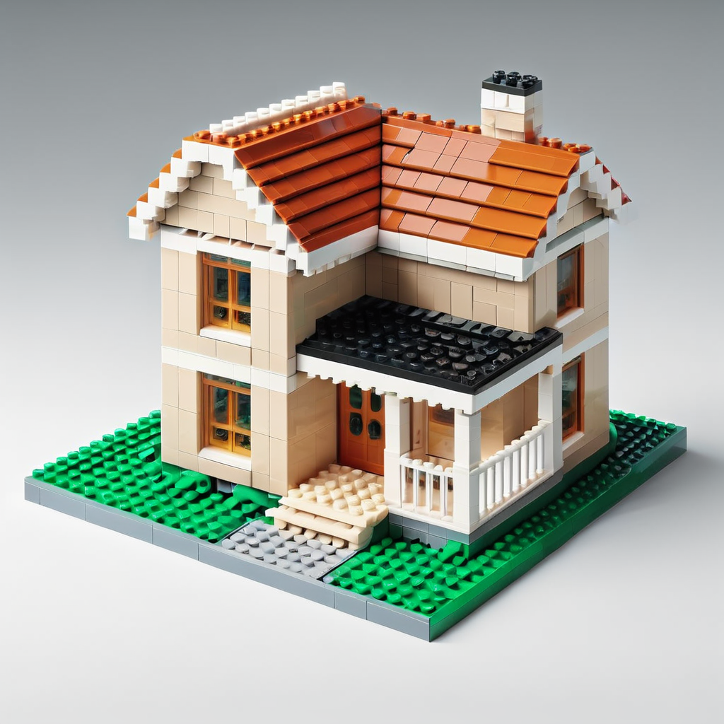 a lego house, <lora:LegoXL-v1:0.9>