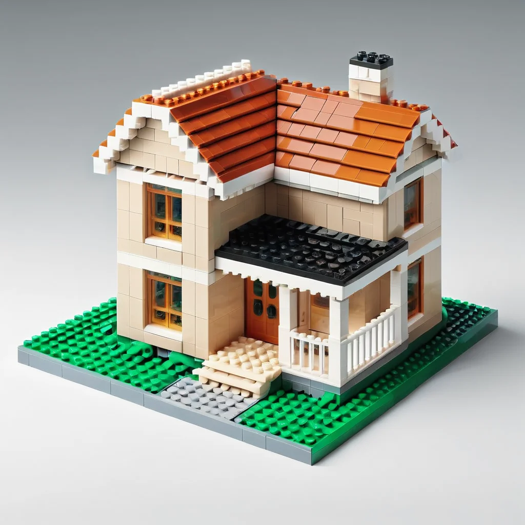a lego house, <lora:LegoXL-v1:0.9>