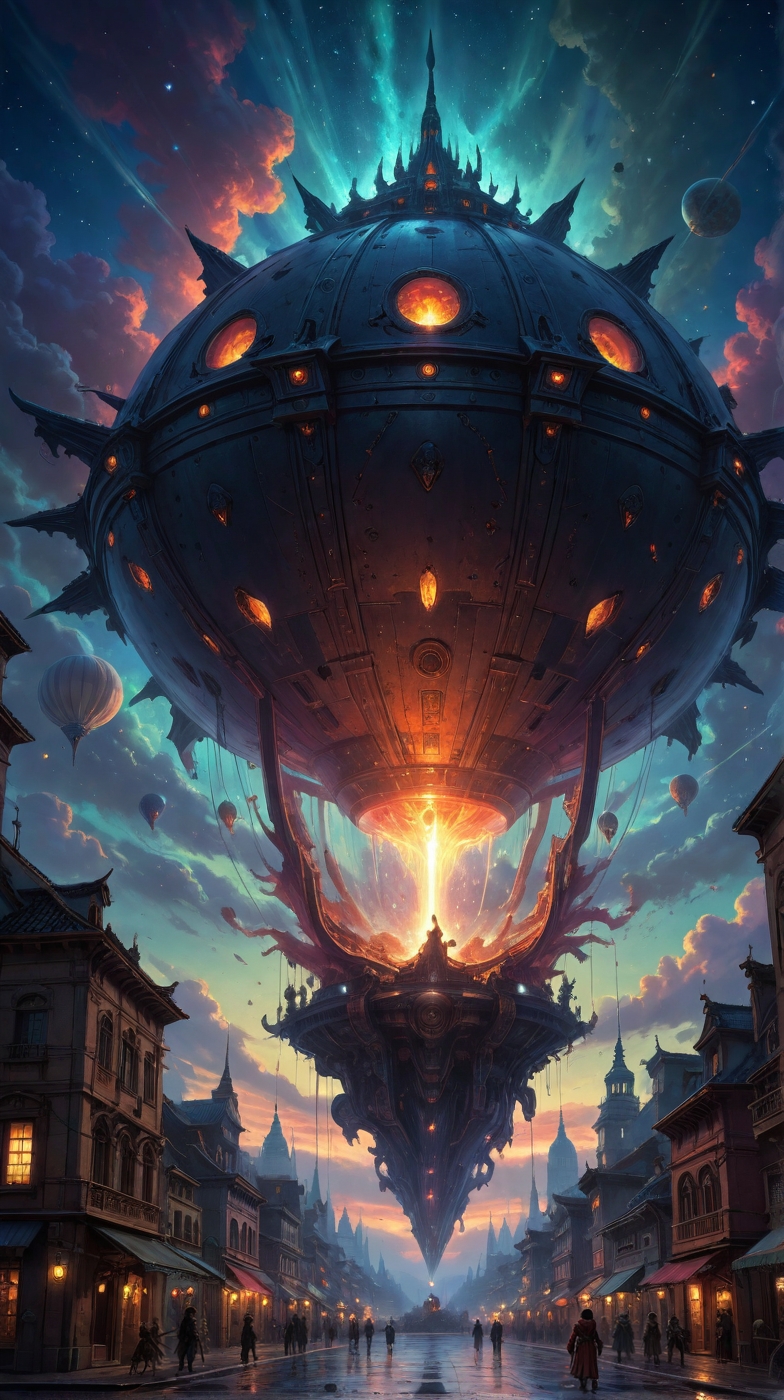 ethereal fantasy concept art of  anime artwork Baroque, "god, alien, mothership, attacking on earth, destroying humans, creating annihilation from glass, night clouds, above city, high detail, trending in artstation", masterpiece, best quality, very very very very aesthetic,absurdres,
<lora:Wild_Anime_2025:0.7>,
<lora:Poster_XL:0.15>
<lora:extremely_detailed:0.7> extremely detailed ,
<lora:aidmaImageUpgraderSDXL-v0.3:0.5> aidmaImageUpgrader,
<lora:add-detail-xl:0.7>,
<lora:HyperdetailedColoredPencilIl:0.15> ArsMJStyle, Colored pencil hyperdetailed realism,
<lora:ppw_v7_animv4_1_r2:0.3>,, dramatic, exuberant, grandeur, baroque art, anime art style, anime digital art, expressive anime art, dynamic composition, anime style, vibrant, studio anime, highly detailed, anime style, key visual, vibrant, studio anime,  highly detailed, magnificent, celestial, ethereal, painterly, epic, majestic, magical, fantasy art, cover art, dreamy