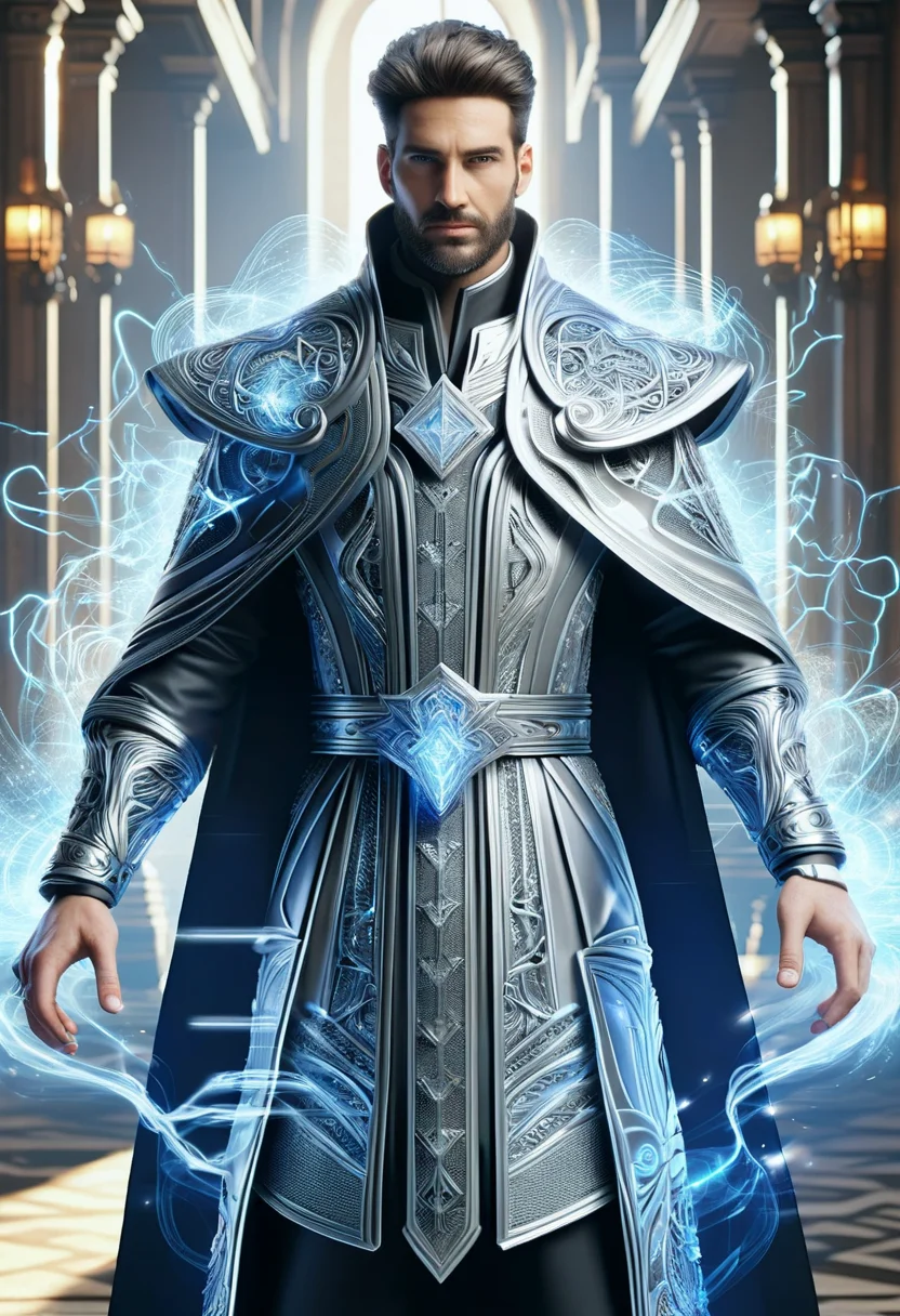 hyper detailed masterpiece, dynamic,awesome quality,DonM3lv3nM4g1cXL magic, male snivvian, cybersecurity expert,, robe <lora:DonM3lv3nM4g1cXL-v1.1-000006:0.8>