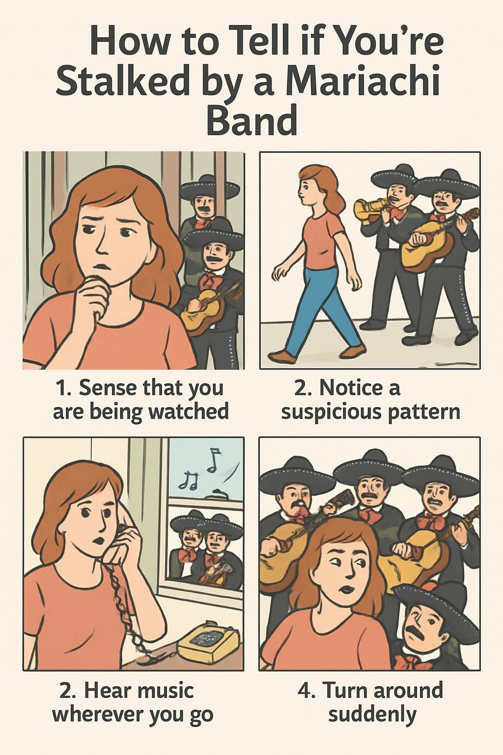 A tutorial for how to tell if you're being stalked by a mariachi band