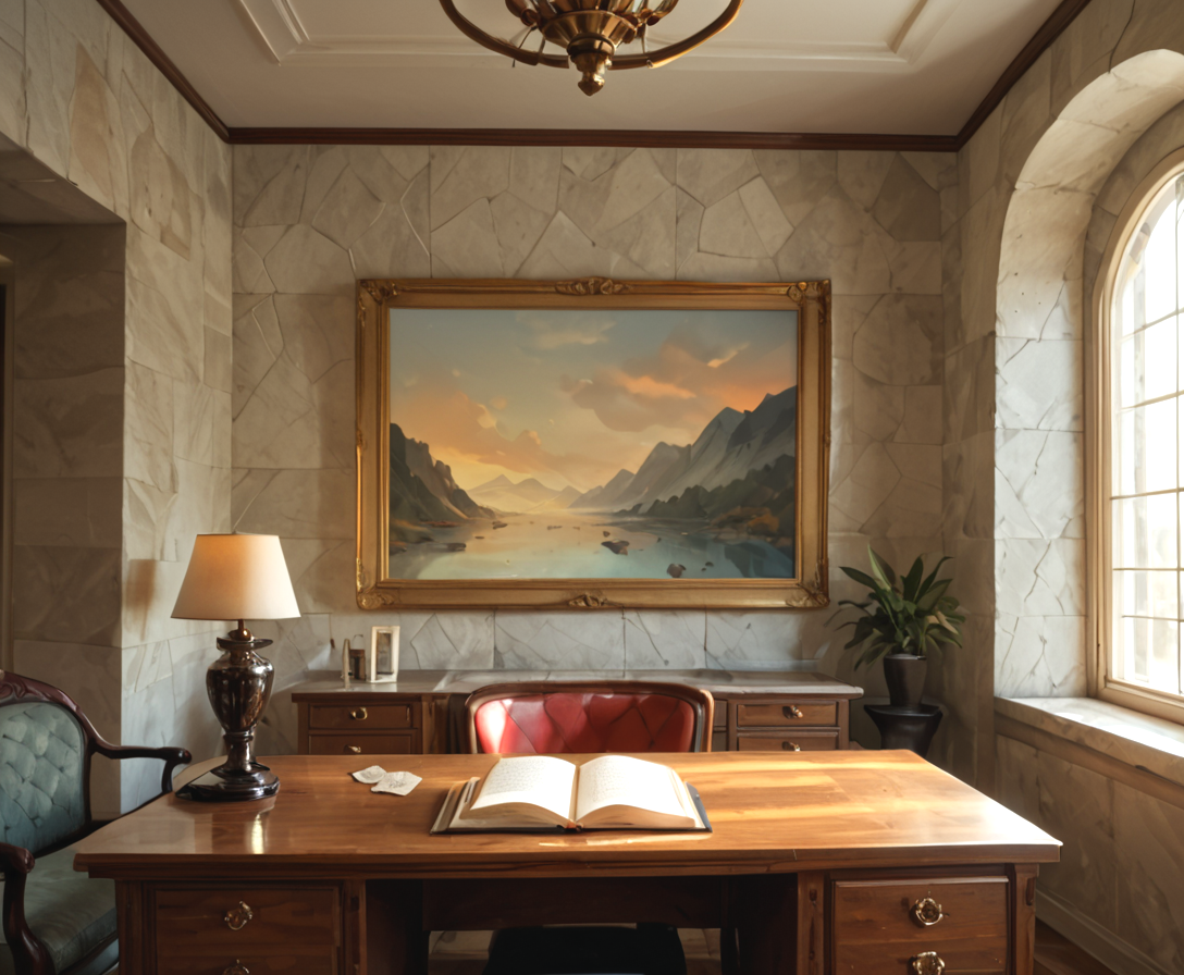 score_9, score_8_up, score_7_up, 
<lora:Authoritarian_Interior_(Architecture)_(Pony)_(AD):0.8> Authoritarian Interior, interior design, architecture, limestone, marble, wood, plaster, coffered ceiling, 8K, In'ei, chiaroscuro, volumetric lighting, perfect depth of field shot, 8K CGI render, beautiful, subsurface scattering, photographic realism, asymmetric viewpoint, off center perspective, art by Thomas Kinkade, hotel lobby, elevators, front hotel desk, BREAK zPDXL, <lora:wowifierXL:0.2> art by mooncryptowow <lora:sdxl_lightning_8step_lora:0.4> <lora:detailed_notrigger:0.5>