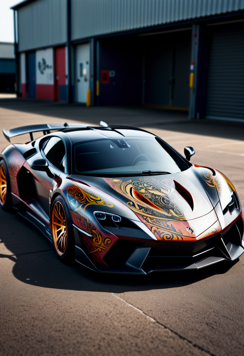 MHXL tattooed supercar,MHXL tattooed supercar