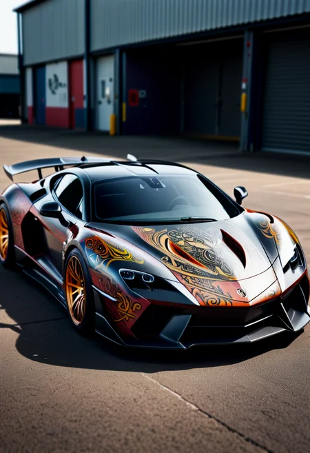 MHXL tattooed supercar,MHXL tattooed supercar