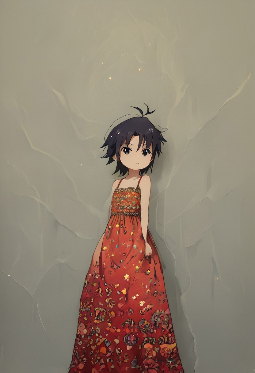 score_9, score_8_up, score_7_up, source_anime, stage lightning, backdrop, kikuchi makoto, sharp_LASCALAE, ultra sharp focus, <lora:500SharpCivitai_Lascalae:1> Kikuchi Makoto, kkcmkt, short hair, black hair, antenna hair, hair between eyes, black eyes, flat chest, small breasts, <lora:KikuchiMakoto_pony_v1:0.9>