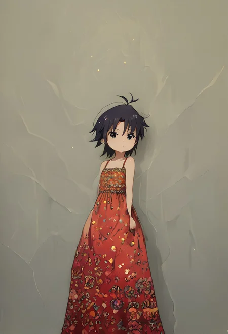 score_9, score_8_up, score_7_up, source_anime, stage lightning, backdrop, kikuchi makoto, sharp_LASCALAE, ultra sharp focus, <lora:500SharpCivitai_Lascalae:1> Kikuchi Makoto, kkcmkt, short hair, black hair, antenna hair, hair between eyes, black eyes, flat chest, small breasts, <lora:KikuchiMakoto_pony_v1:0.9>