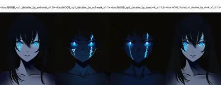 1boy, dark, portrait, dim lighting, glowing eyes, omnious, facial tattoo, runes,
aoi sakura \(seak5545\), (himeyamato:0.9), (hyonee:1.1), (eversoul:0.9), achyue,(dishwasher1910:0.8), momoko \momopoco\,(nardack:0.8), (torino aqua:0.4),
masterpiece,best quality,amazing quality,very aesthetic,absurdres,newest, very awa, crisp, sharp, 8k,
<lora:NOOB_vp1_detailer_by_volnovik_v1:0>