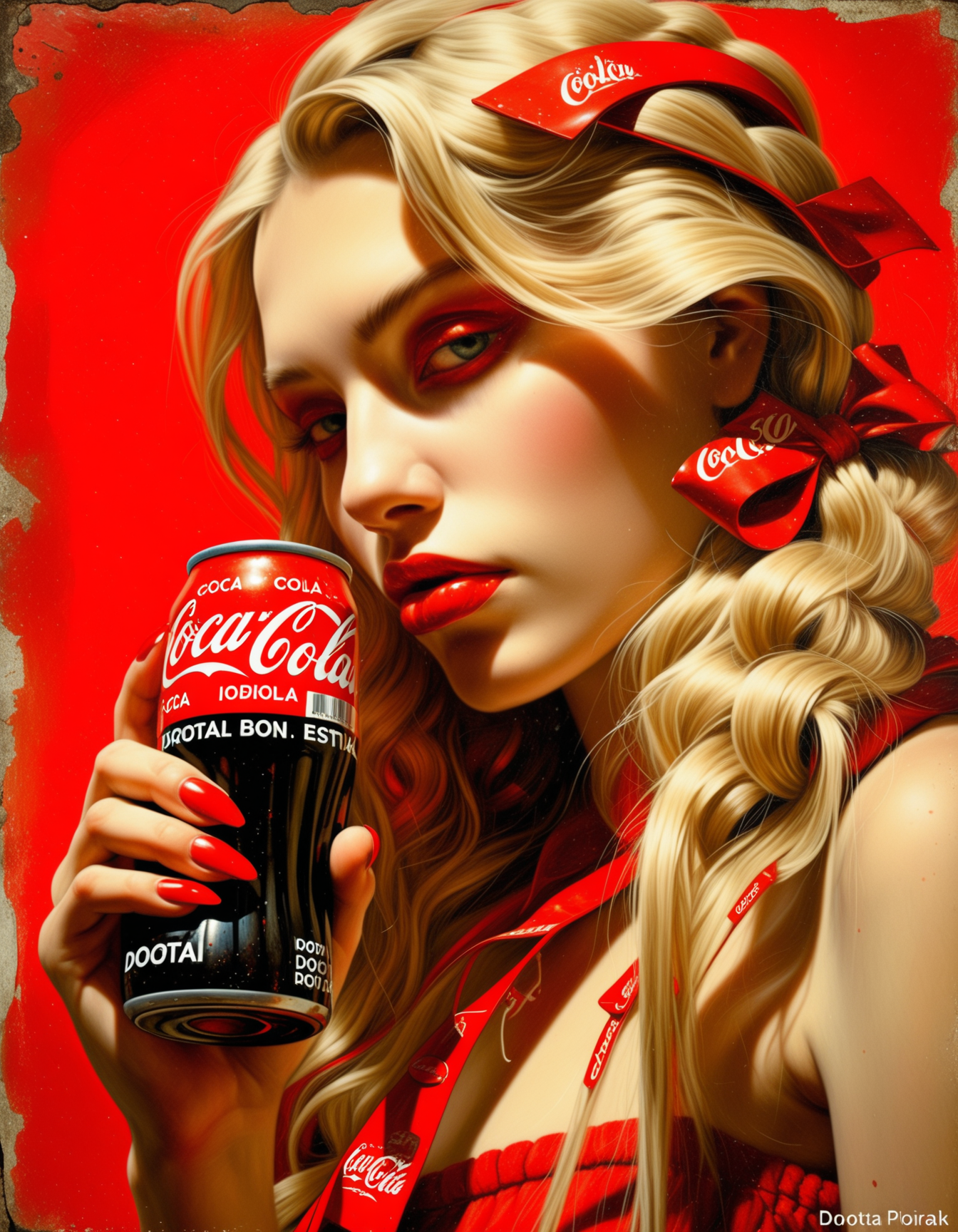 Always Coca Cola, Portrait by DorotaPietrowiak <lora:Dorota_SDXL_Test:1.2>