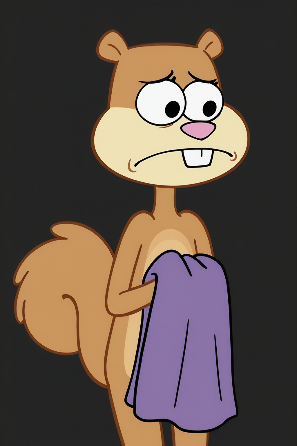 1girl, solo, FCheeXXXF, squirrel tail, furry, fur, anthro, nude, naked, cute, adorable, charming, soft, smooth, very aesthetic, masterpiece, best quality, amazing quality, 8k, 16k, ultra-HD