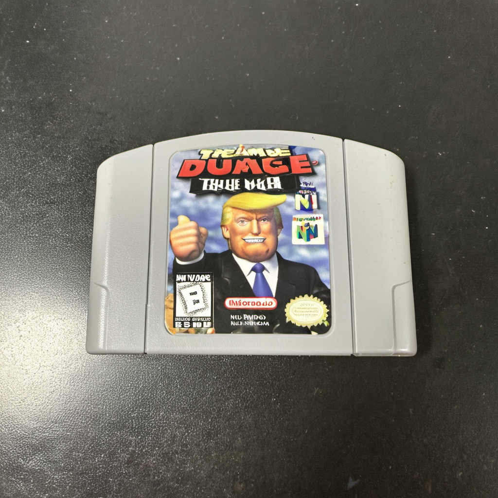 <lora:n64-000006:1>, n64, Donald Trump's Tower
