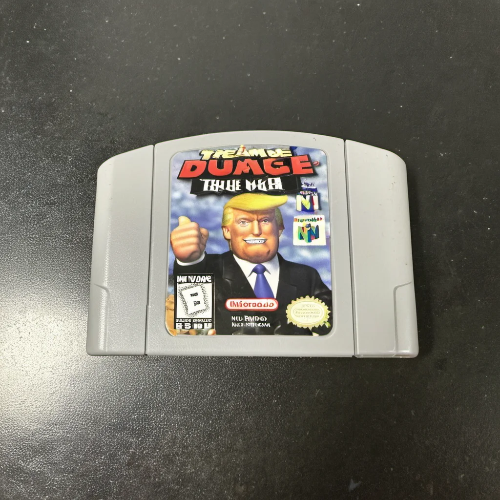 <lora:n64-000006:1>, n64, Donald Trump's Tower